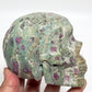 Ruby in Fuchsite Skull UV Reactive Healing Crystal Carving 1086g