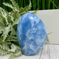 Celestite Celestine RARE Deep Blue Free Form Flame Large Crystal 646g