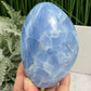 Celestite Celestine RARE Deep Blue Free Form Flame Large Crystal 646g