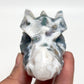 Moss Agate Dragon Healing Crystal Carving 188g