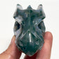 Moss Agate Dragon Healing Crystal Carving 195g