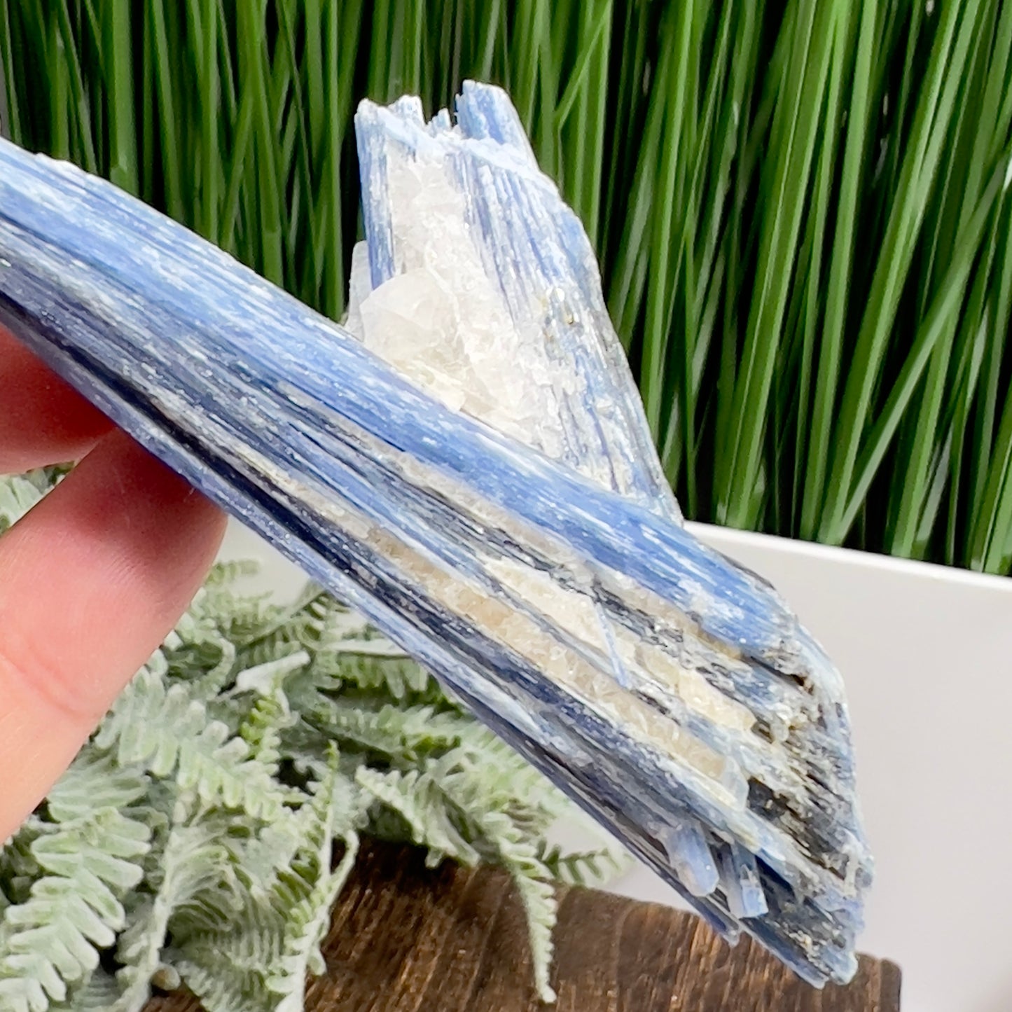 Blue Kyanite with Mica Natural High Quality Raw Specimen Healing Crystal 98g