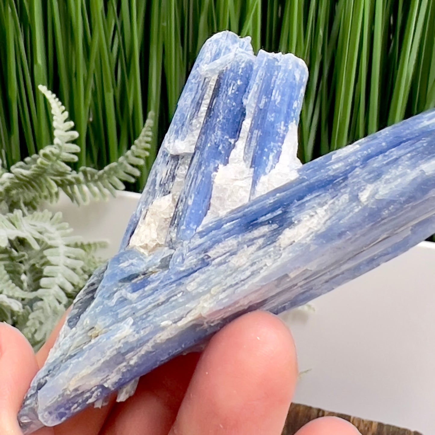 Blue Kyanite with Mica Natural High Quality Raw Specimen Healing Crystal 98g