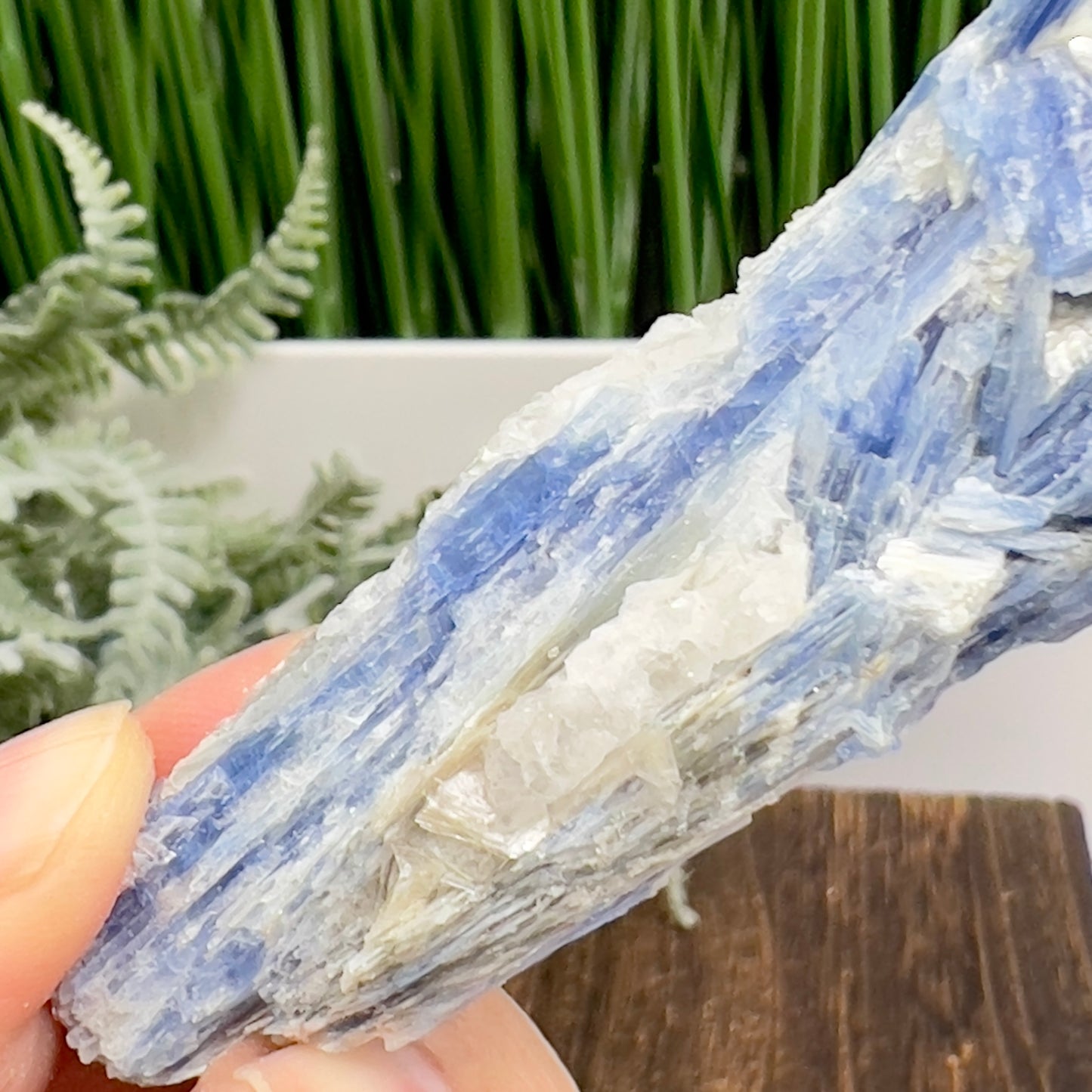 Blue Kyanite with Mica Natural High Quality Raw Specimen Healing Crystal 82g