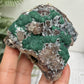 Malachite in Quartz Rock Matrix Raw Specimen Natural Crystal 223g