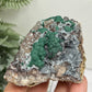 Malachite in Quartz Rock Matrix Raw Specimen Natural Crystal 223g