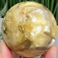 Golden Mica Sphere Shimmery Healing Crystal Ball 522g 71mm