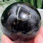 Golden Phlogopite Black Mica Sphere Healing Crystal Ball 302g 59mm