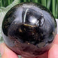 Golden Phlogopite Black Mica Sphere Healing Crystal Ball 302g 59mm