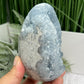 Celestite Celestine Large Egg with Stand Large Geode Cluster Crystal 975g