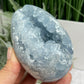 Celestite Celestine Large Egg with Stand Large Geode Cluster Crystal 975g