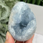 Celestite Celestine Egg with Stand Geode Cluster Crystal 401g