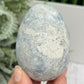 Celestite Celestine Egg with Stand Geode Cluster Crystal 401g