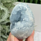 Celestite Celestine Egg with Stand Geode Cluster Crystal 401g