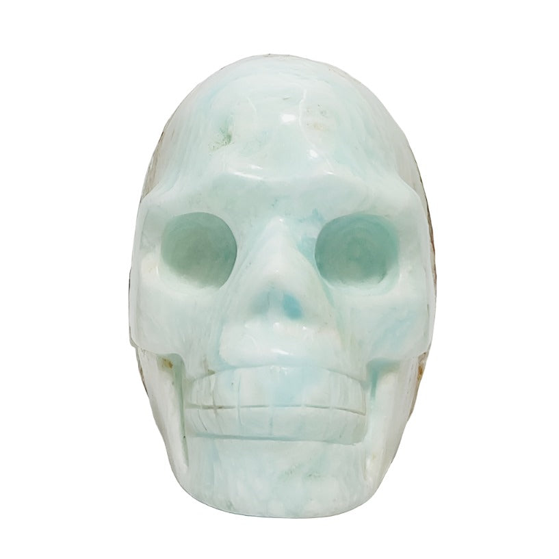 Caribbean Calcite Skull Healing Crystal Carving 938g