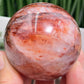 Fire Quartz Hematoid Ferruginous Sphere Healing Crystal Ball 266g 57mm