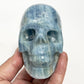 Aquamarine Skull Healing Crystal Carving 614g