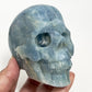 Aquamarine Skull Healing Crystal Carving 614g