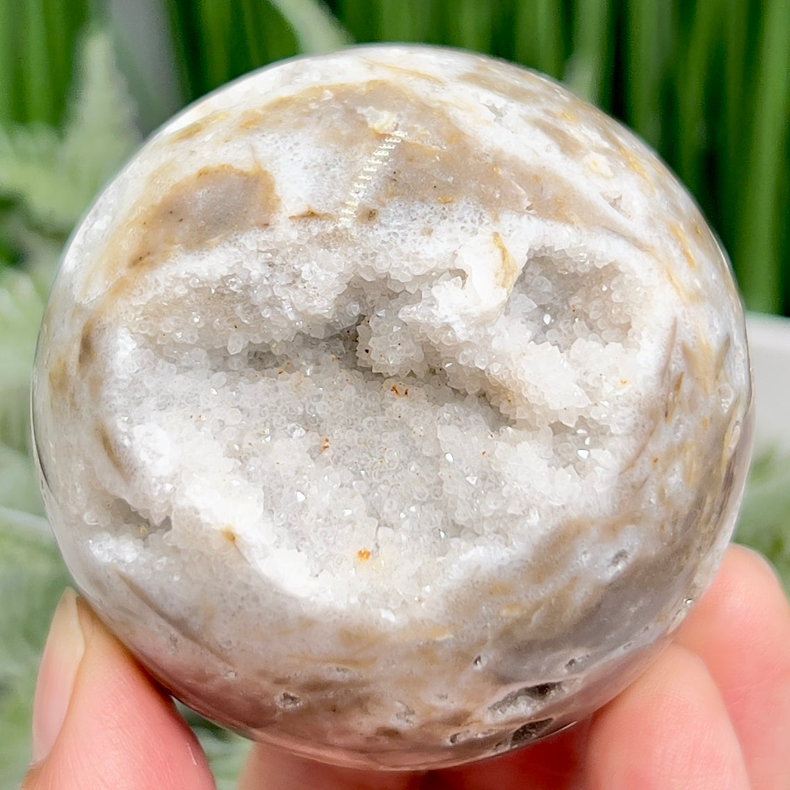 Sphalerite Quartz Sphere Healing Crystal Ball 268g 61mm