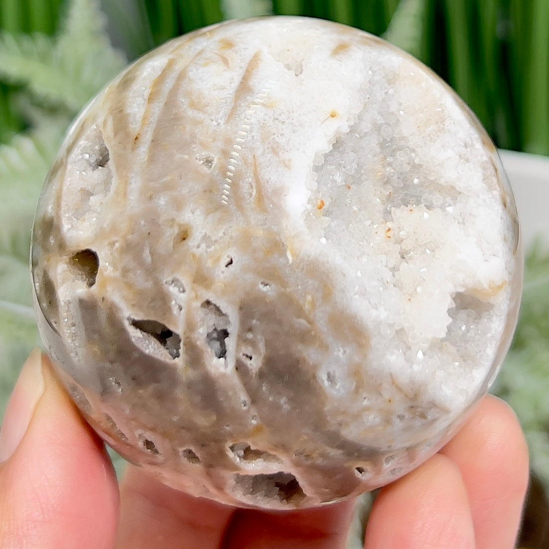 Sphalerite Quartz Sphere Healing Crystal Ball 268g 61mm