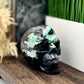 Emerald in Matrix Skull Healing Crystal Carving 1085g