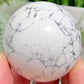 Howlite Sphere Healing White Crystal Ball 188g 50mm