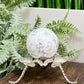 Howlite Sphere Healing White Crystal Ball 180g 49mm