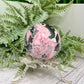 Peruvian Rhodonite Sphere Compassion Emotional Balance Crystal Ball 462g 63mm