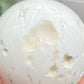 Agate White Sphere Druzy Healing Crystal Ball 320g 64mm