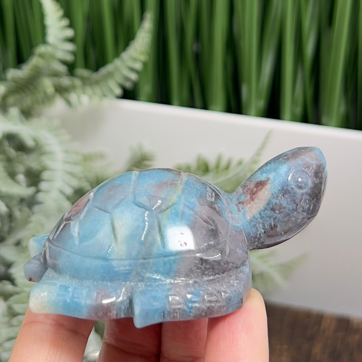 Trolleite Turtle Rare Healing Crystal Carving 120g