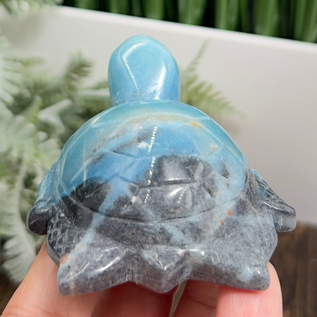 Trolleite Turtle Rare Healing Crystal Carving 128g