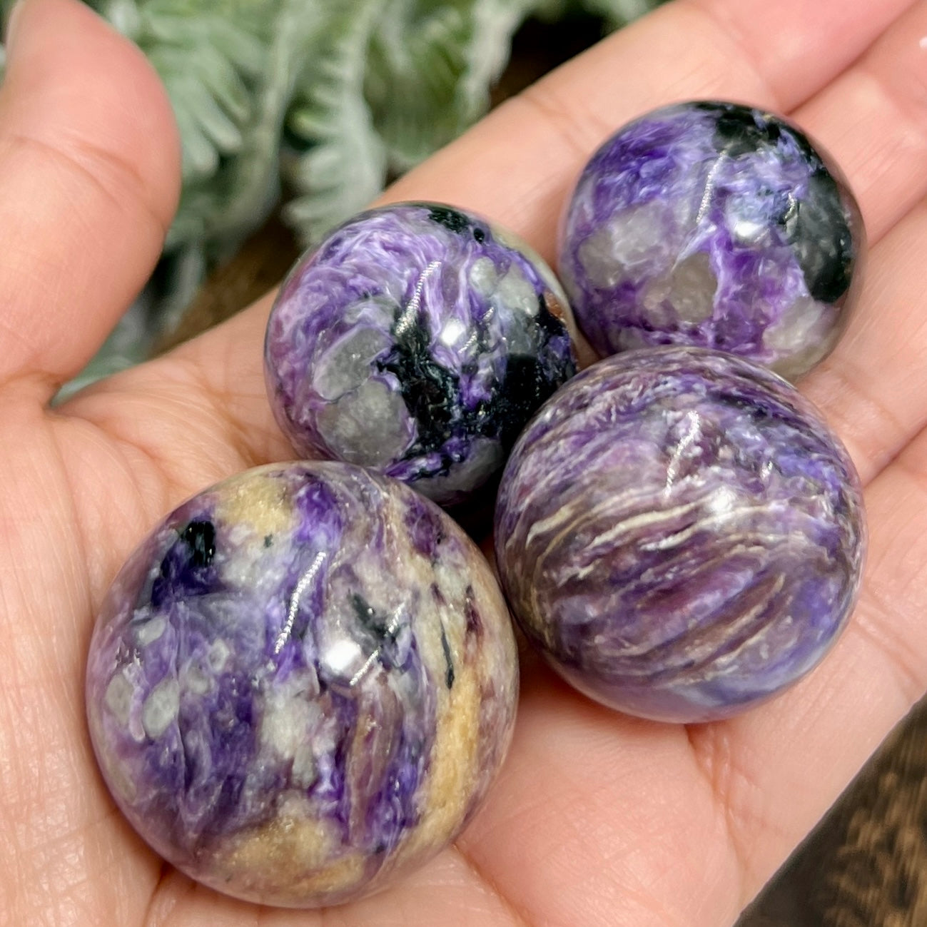 Charoite Mini Spheres Healing Crystal Balls