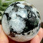 Rainbow Moonstone with Black Tourmaline Sphere Healing Crystal Ball 262g 57mm