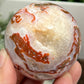 Red Moss Agate Sphere Rare Healing Crystal Ball 232g 56mm