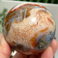 Red Moss Agate Sphere Rare Healing Crystal Ball 348g 64mm