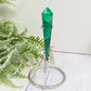 Malachite Wand with Stand Crystal 32g 84mm