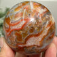 Red Moss Agate Sphere Rare Healing Crystal Ball 376g 65mm