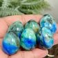 Fynchenite Phoenix Malachite Turquoise Chrysocolla Pyrite Stones Eggs Crystal Carvings