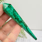 Malachite Wand with Stand Crystal 32g 92mm