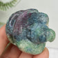 Ruby in Kyanite Zoisite Pumpkin Witches Hat UV Reactive Crystal Carving 104g