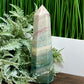 Ocean Sea Jasper Tower Healing Crystal Generator 680g 189mm