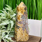 Ocean Sea Jasper Tower Healing Crystal Generator 1390g 203mm