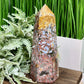 Ocean Sea Jasper Tower Healing Crystal Generator 1390g 203mm