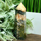 Ocean Sea Jasper Quartz Tower Crystal Generator 492g 142mm