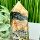 Ocean Sea Jasper Quartz Tower Crystal Generator 492g 142mm