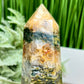 Ocean Sea Jasper Quartz Tower Crystal Generator 492g 142mm