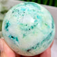 Fynchenite Phoenix Stone with Pyrite Sphere Crystal Ball 424g 68mm