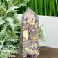 Brecciated Purple Jasper Tower Healing Crystal Generator 598g 131mm