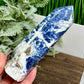 Sodalite Poets Stone Blue Tower Healing Crystal Generator 506g 157mm