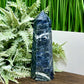 Sodalite Poets Stone Blue Tower Healing Crystal Generator 400g 146mm